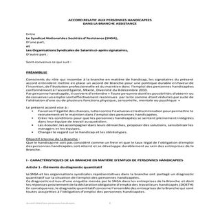 IDCC 1801 Accord de branche sur les...