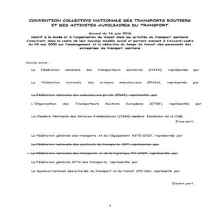 IDCC 16 Accord durée et organisatio...