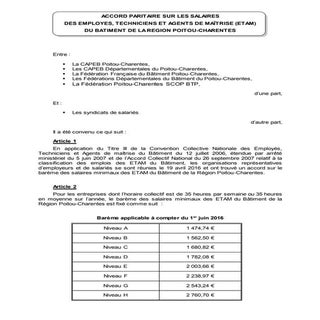 IDCC 2609 Accord du 19 avril 2016 s...