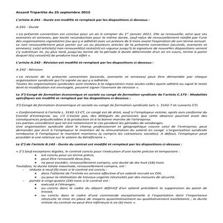 IDCC 1384 : Accord tripartite et an...