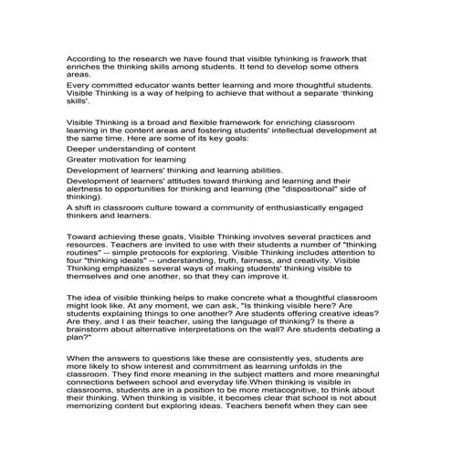 visible thinking summary