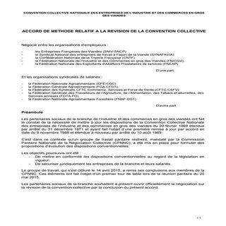 IDCC 1534 Accord méthode révision ccn