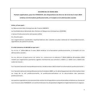 Accord national fongecif du 25 mars...