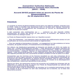 IDCC 1536 Accord à la CCN  Distribu...