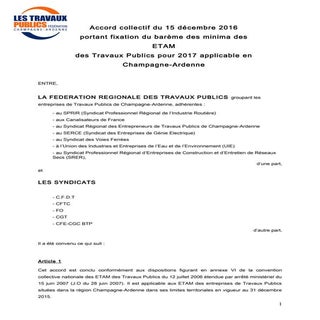 Accord paritaire etam 2017