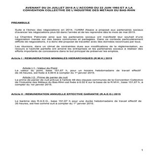 IDCC 1967 Salaires dans CC de l'ind...