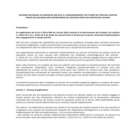 IDCC 3090 accord du 21 octobre 2015