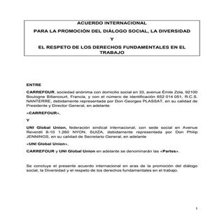 Acuerdo UNI Carrefour 30 09 15