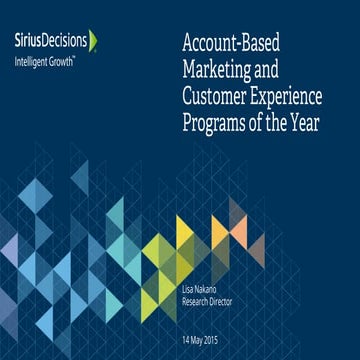 Account based-marketing-and-customer-experience-programs-of-the-year