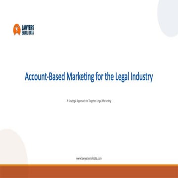 Unlocking Success: Account-Based Marketing for the Legal Industry