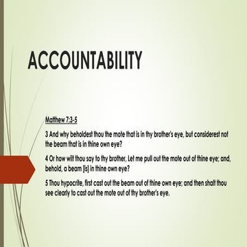 Accountability