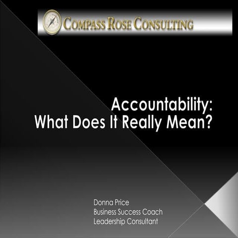 Accountability:  Is Your Team Accountable?