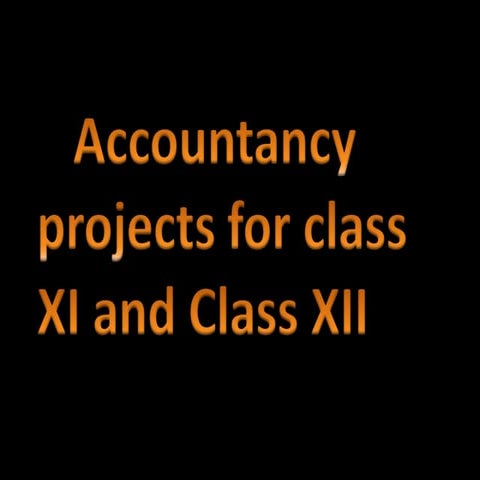 Accountancy  project