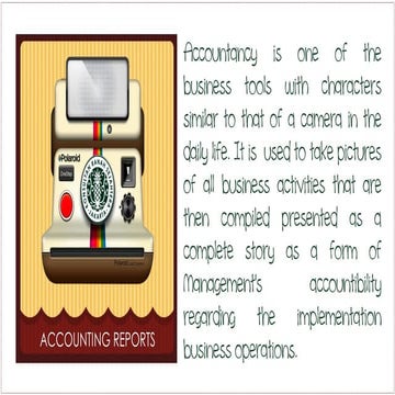 Between Accountancy Process and Photography