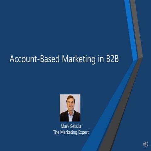 Account based marketing in B2B space
