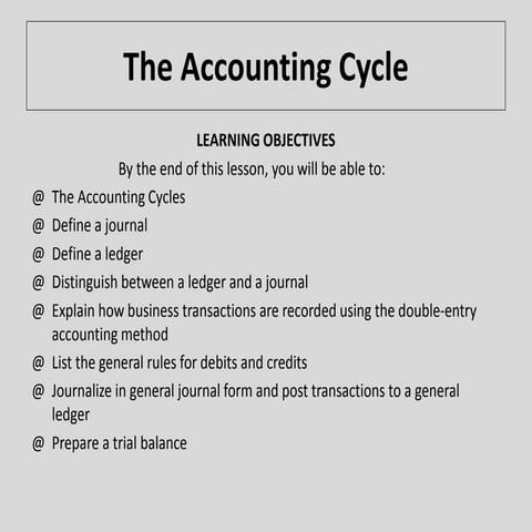 Account cycle