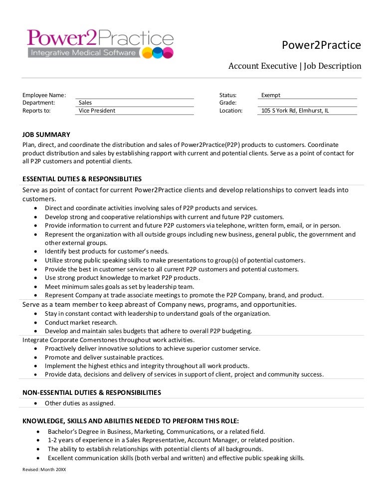Account Executive Pdf