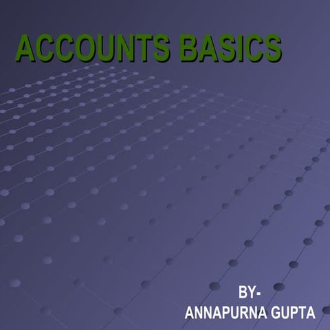 Accounts basics | PPTX