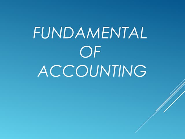 Accounting