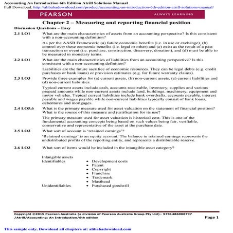Accounting An Introduction 6th Edition Atrill Solutions Manual