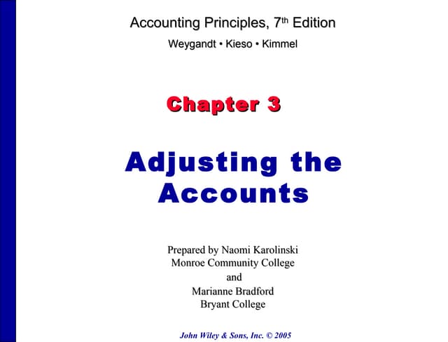Introduction to Accounting ch03 | PPT