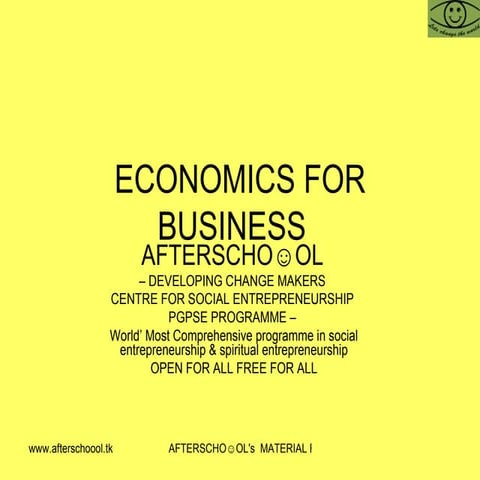 Accounting & Economics For Business 8  November