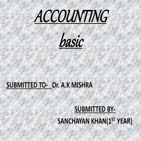 agri mba Accounting  ppt by sanchayan