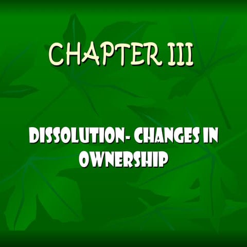 PARTNERSHIP dissolution LUPISAN