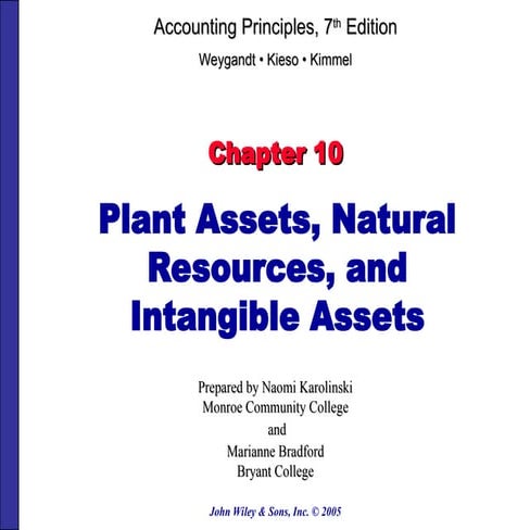 accounting 2 ch10.ppt plant assets, natural resources and intangible assets