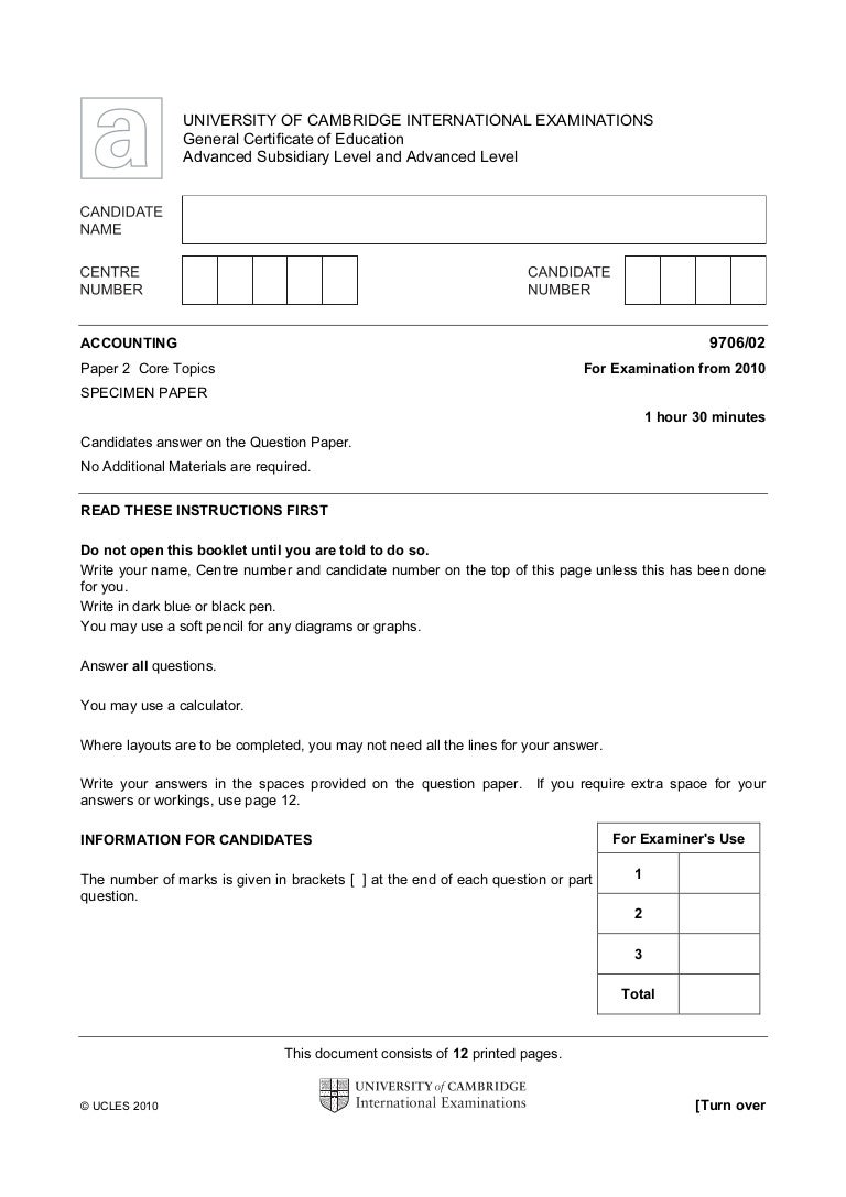 Accounting paper 1 topics image