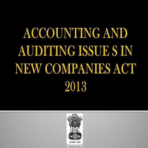 Companies Act, 2013 | PPTX
