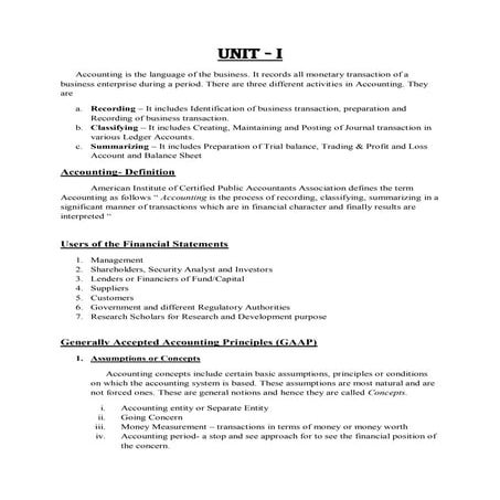 Accounting and Finance for Managers