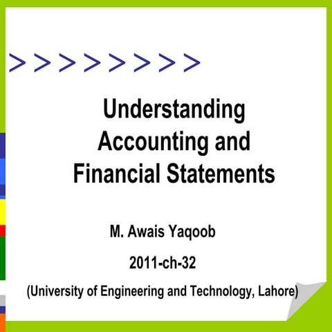 Accounting and financial statements