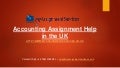 Accounting assignment help uk