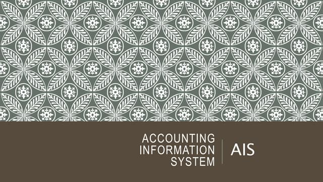accounting information system