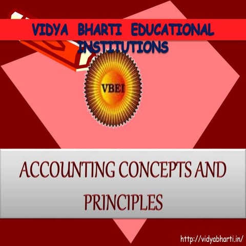 Accounting concepts and principles | PPTX