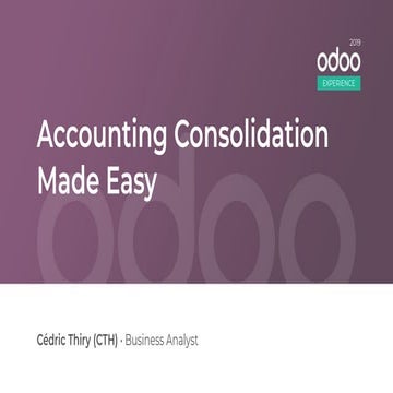 Accounting Consolidation Made Easy