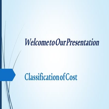 Accounting cost classification p pt.