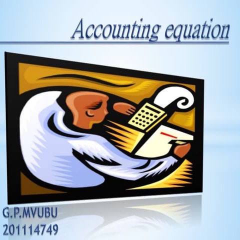 Accounting equation