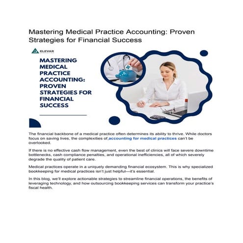 Mastering Medical Practice Accounting: Proven Strategies for Financial Success