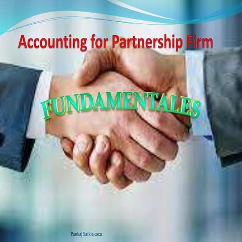Accounting for partnership part 1 | PPTX