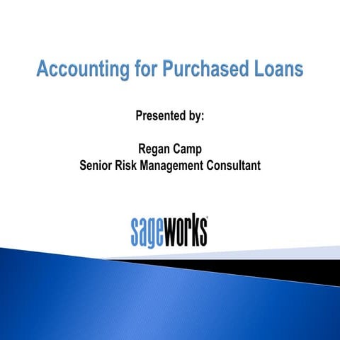 Common questions surrounding the ASC 310 10-35 (FAS 114) calculation | PPT