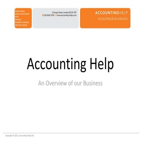 Accounting help presentation