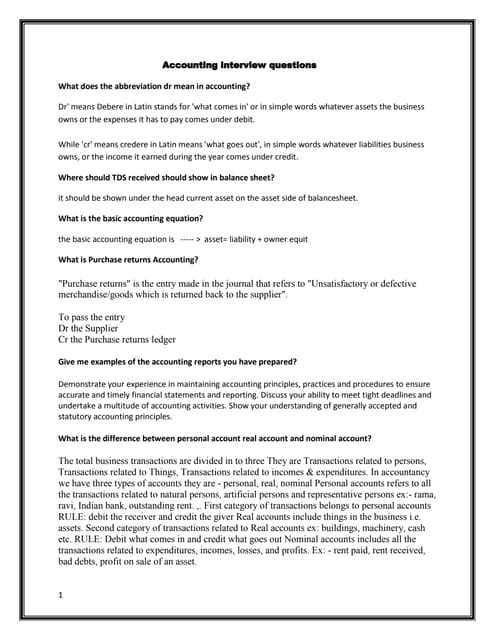 interview questions accountant