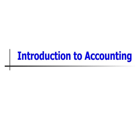 accounting  introduction for MBA HRM term1
