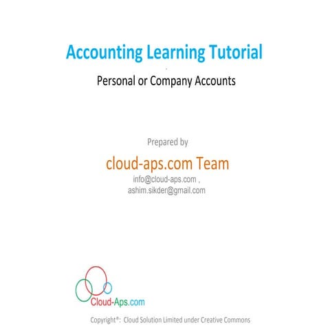 Accounting Learning Tutorial