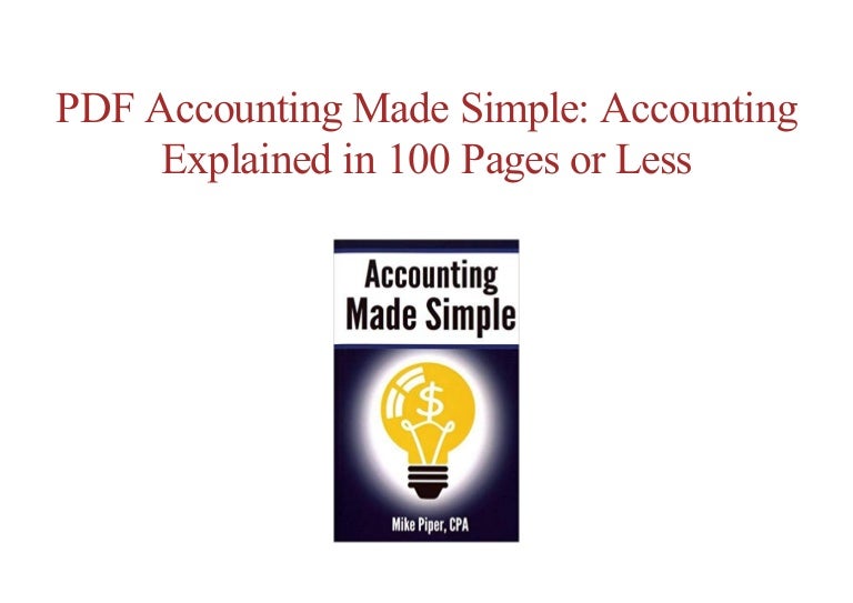 ^^free ebook Accounting Made Simple Accounting Explained in 100 Page…