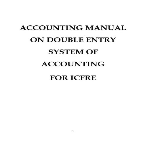 Accounting manual