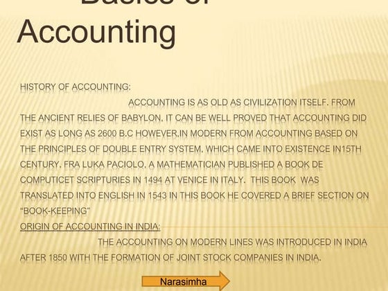 CLASSIFICATION OF ACCOUNTS AND ACCOUNTING STANDARD | PPSX