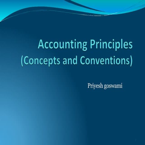 Accounting concepts and convention | PPTX